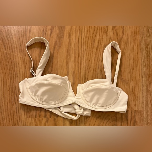 Monday Swimwear Ivory Two Piece Set Size P - Picture 1 of 4